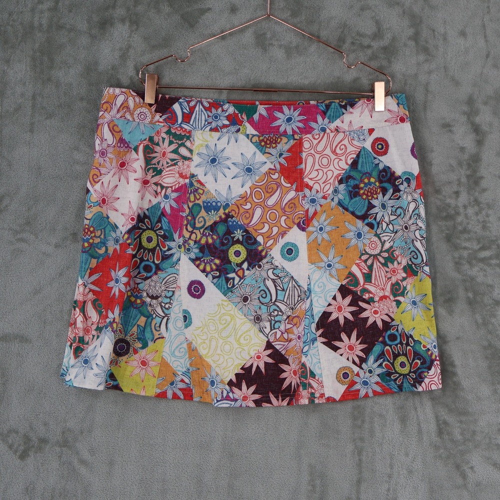 RipSkirt Hawaii Patchwork Floral Wrap Skirt Women XXL Multi Color Quick Dry Mini - Picture 3 of 16
